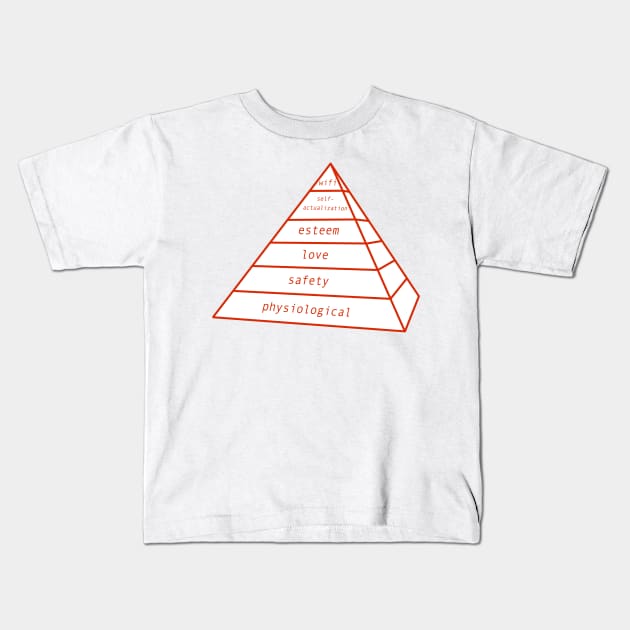 Updated Maslow's Hierarchy Kids T-Shirt by FlashmanBiscuit